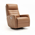 Leren draaistoel met comfortabele rugleuning en gestroomlijnd ontwerp 80 x 90 x 100cm